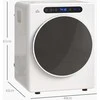 HOMCOM būgninė džiovyklė, 6 programos, 40-60℃, 4kg talpa, kompaktiška, jutiklinis valdymas, balta