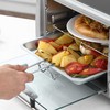 Gruzdintuvė HOMCOM Elektrinė orkaitė 10L, reguliuojama temperatūra ir laikmatis, su grotelėmis ir keptuve, 750 W, 36,5x26x22 cm, sidabriškai juoda