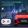 HOMCOM Elektrinis automobilis Vaikiškas automobilis Nuotolinio valdymo saugos diržas Muzika 3-5 metai 3-5 km/h Raudona