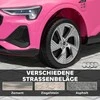 HOMCOM Elektrinis vaikiškas automobilis 12V, Audi E-tron elektrinis automobilis su nuotolinio valdymo pulteliu, saugos diržu, 3–5 metų vaikams