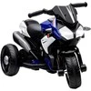 HOMCOM Elektrinis vaikiškas motociklas, šviesos ir garsai, 3 km/h, įkraunamas, plastikas ir metalas, mėlynas/baltas