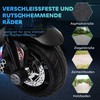 HOMCOM Elektrinis vaikiškas motociklas, šviesos ir garsai, 3 km/h, įkraunamas, plastikas ir metalas, juoda/balta