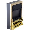 Homcom Elektrinis židinys 1000/2000W 48,2 x 18,5 x 59,2 cm - Auksinis