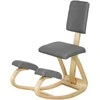 HOMCOM Ergonominis kelių kėdė, kelių sėdynė sveikatos kėdė namams, biurui, meditacijai pilka
