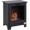 HOMCOM Etanolio židinys Bio etanolio degiklis 0,9 l 3 val. degimo trukmė be dūmų Metalas 40 x 30 x 50 cm