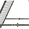 HOMCOM futbolo atšokimo sienelė, grąžinimo tinklas, dvipusis, reguliuojamas 5 padėtimis, futbolo treniruotėms, plienas, juoda, 100 x 95 x 90 cm