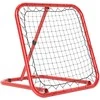 HOMCOM futbolo atmušiklis, sulankstomas futbolo atmušiklis 63 x 63 cm, reguliuojami futbolo vartai, tinka beisbolui ir krepšiniui, metalinis, raudonas