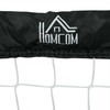 "HOMCOM" futbolo vartai 2 sulankstomų futbolo vartų rinkinys su metaliniu rėmu vaikams ir suaugusiesiems, sodo, 90 x 36 x 60 cm, juodi