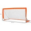 HOMCOM futbolo vartai, futbolo tinklas, 2 mini vartų rinkinys, sulankstomi, metalas, Oksfordo audinys, vaikams, lauko, oranžiniai, 183 x 90 x 90 cm
