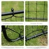 HOMCOM futbolo vartų atmušimo tinklas, pagamintas iš metalinio vamzdžio ir PE, 96x80x96 cm, juodas
