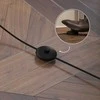 HOMCOM toršeras su lentynomis, svetainės šviestuvas su E27 cokoliu iki 40W, naktinė lempa su gaubtu, toršeras miegamajam, darbo kambariui, biurui, rustiška ruda spalva