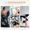 HOMCOM grindų apsaugos kilimėlis treniruokliams neslystantis fitneso kilimėlis 4 mm storio kilimėlis sporto kilimėlis daugiafunkcinis kilimėlis jogos treniruokliui treniruoklis dviratis jogos kilimėlis grindų kilimėlis 200x100 cm juodas
