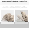 Fotelis HOMCOM 2-in-1 grindų sėdynė, sofa-lova su 3 padėčių reguliuojamu atlošu, aksominė, smėlio spalvos, 102x73x60 cm