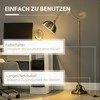 HOMCOM Grindų lempa su reguliuojamu gaubtu, E27