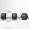 HOMCOM hanteliai su rantyta rankena, ketaus hanteliai, 2 x 12,5kg, skirti namams, sporto salei, jėgos treniruotėms