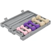 HOMCOM Hantelių rinkinys, 6 vnt. su dėklu, reguliuojami svoriai (0,5kg, 1kg, 1,5kg), skirti namams ir sporto salei