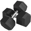 HOMCOM hanteliai su rantytomis rankenomis, ketaus hanteliai, 2 x 20 kg namams, sporto salei, jėgos treniruotėms