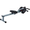 HOMCOM irklavimo treniruoklis su LCD ekranu, plienas+PVC, pilkas, 130x47,5x67cm