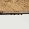 HOMCOM išskleidžiamas valgomojo stalas 120/160 x 75 cm, virtuvinis stalas 6-8 asmenims, modernus valgomojo stalas su plieninėmis kojomis, natūrali spalva
