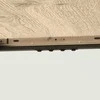 HOMCOM išskleidžiamas valgomojo stalas 120/160 x 75 cm, virtuvinis stalas 6-8 asmenims, modernus valgomojo stalas su plieninėmis kojomis, natūrali spalva