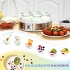 Jogurto gaminimo aparatas su 48 valandų laikmačiu, temperatūros nustatymu, 7 stiklinės po 180 ml, automatinis išsijungimas, 20 W