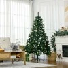 HOMCOM Kalėdų eglutė su dekoracijomis 200 LED lempučių - Ø 112 x H180 cm