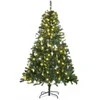 HOMCOM Kalėdų eglutė su dekoracijomis 200 LED lempučių - Ø 112 x H180 cm