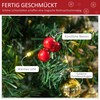 Homcom Kalėdų eglutė su šermukšnio uogomis, puokštelėmis ir LED lemputėmis, skirta stalui ∅40 x 60 cm