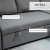 Kampinė sofa su miegamąja funkcija - Šviesiai pilka 211,5 x 146 x 85 cm