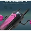 HOMCOM vaikiškas kartingas, reguliuojama sėdynė, guminės padangos, pedalai ir rankinis stabdis, pedalinis automobilis 5–12 metų vaikams, lauko, rožinė