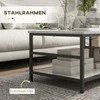 HOMCOM kavos staliukų komplektas iš 2 dalių, šoninis staliukas, žurnalinis staliukas, modernaus dizaino, svetainės stalas su marmuro imitacija, miegamajam, plienas
