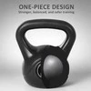 HOMCOM Kettlebell Rutulinis svoris 8kg su smėliu pripildytas hantelis, skirtas pradedantiesiems, juodas