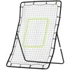 "HOMCOM kickback rebounder" vartų tinklas, plienas + PE, 75x126 cm, futbolo treniruočių priemonė, juodas