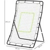 HOMCOM futbolo atšokimo sienelė, tinklas, plienas+PE, 75x126cm, treniruočių priemonė futbolui, juoda