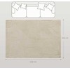 HOMCOM Kiliminis, 15 mm aukščio, universalus, neslystantis, kreminės baltos spalvos
