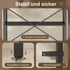 HOMCOM knygų lentyna, pastatoma lentyna su 5 pakopomis, pramoninio stiliaus biuro lentyna su metaliniu rėmu, atvira saugojimo lentyna svetainei, biurui, darbo kambariui, 60x30x170,5 cm, juoda