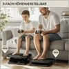 "HOMCOM" Kojų atrama stalui, 3 pakopų reguliuojamo aukščio atrama kojoms, ergonomiška atrama kojoms, skirta namų biurui, biurui, pilka