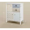 HOMCOM Komoda Daiktadėžė 2 stalčiai 3 skyriai Apsauga nuo pakreipimo Svetainė Miegamasis Balta 68x34x80cm