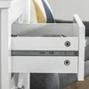 HOMCOM Komoda su stalčiais Komoda su 5 stalčiais Komoda su stalčiais su priešpriešiais Miegamasis Svetainė Balta 79x39,5x80,5cm