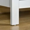 HOMCOM Komoda su stalčiais Komoda su 5 stalčiais Komoda su stalčiais su priešpriešiais Miegamasis Svetainė Balta 79x39,5x80,5cm