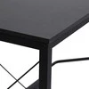 HOMCOM Kompiuterio stalas L formos kampinis stalas, kampinis stalas, MDF, juodas, 150x150x76cm
