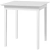 Homcom Kvadratinis valgomojo stalas 2 asmenims, medinis svetainės stalas 75 x 75 x 76 cm