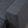 HOMCOM L-formos kampinė sofa, pilka kampinė sofa su šezlongu, lino išvaizdos, skirta 3 asmenims, 93x136x85cm