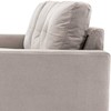 HOMCOM L-formos kampinė sofa, kampinis komplektas su lino išvaizdos audiniu, 3 vietų sofa su gultu, medžiaginė sofa svetainei, šviesiai pilka