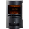 HOMCOM LED elektrinis židinys su liepsnos efektu 900/2000W 41x41x64,5cm