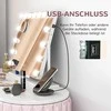 HOMCOM LED kosmetinis veidrodis, 3 šviesos režimai, pritemdomas, jutiklinis valdymas, USB, 62,5 x 49,5 cm, baltas