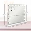 HOMCOM LED kosmetinis veidrodis, 3 šviesos režimai, pritemdomas, jutiklinis valdymas, USB, 62,5 x 49,5 cm, baltas
