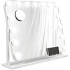 HOMCOM LED kosmetinis veidrodis, 3 šviesos režimai, pritemdomas, jutiklinis valdymas, USB, 62,5 x 49,5 cm, baltas