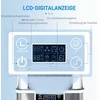 HOMCOM ledo kubelių gaminimo aparatas 20 kg/24h, 2,3 l talpos su 3,2 l vandens baku, savaiminio išsivalymo funkcija, nerūdijantis plienas, sidabrinė, 25,2 x 36 x 37,1 cm