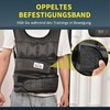 HOMCOM Liemenė su svoriais 30 kg Treniruočių liemenė su 35 svorių maišeliais, reguliuojama, jėgos treniruotėms, Oksfordo metalas, juoda, 60x50cm